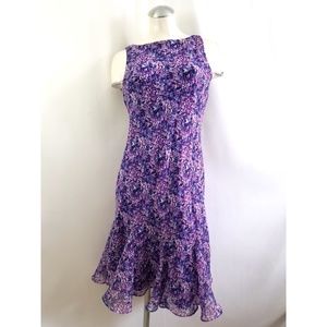 Chaps by Ralph Lauren Size 8 Purple Dress